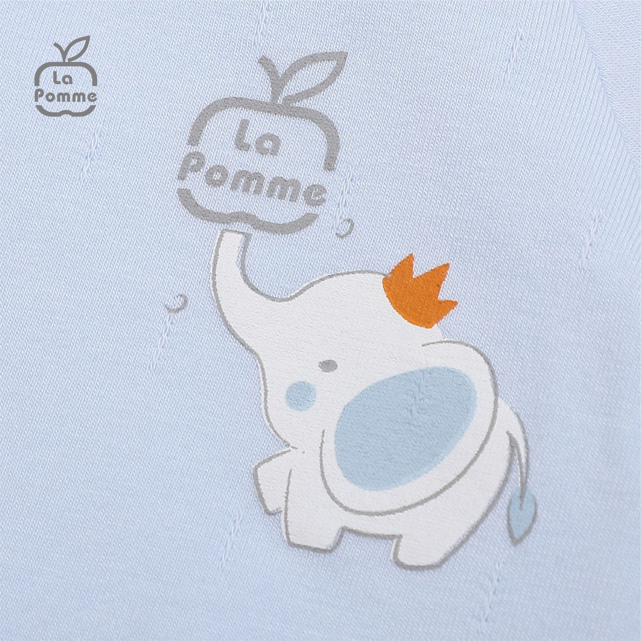  Bộ dài tay La Pomme cúc lệch chú voi Dumbo - Xanh 