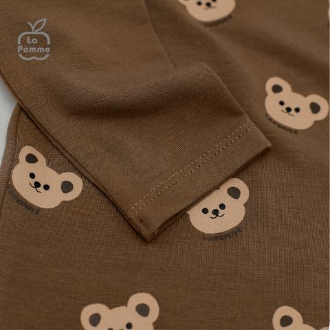  TL045 Áo dài tay giữ ấm cổ La Pomme - Nâu 