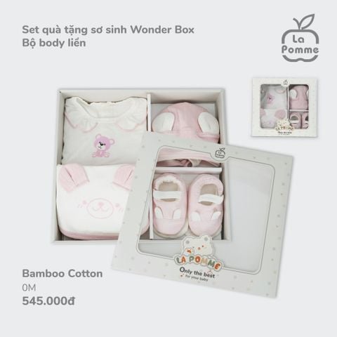  Set quà tặng sơ sinh Wonder Box - Bộ body liền 