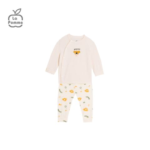  Bộ dài tay La Pomme cúc lệch Koala tinh nghịch - Ghi 