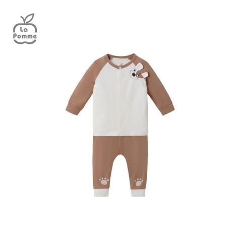  Bộ dài tay La Pomme cúc giữa sweetie - Cam 