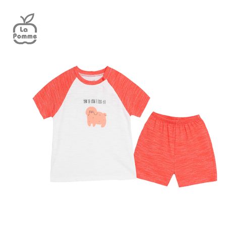  Bộ cộc tay La Pomme Raglan cún nhỏ - Xanh rêu 