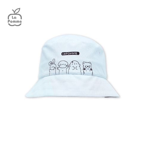  Mũ vành La Pomme cute animals - Trắng 