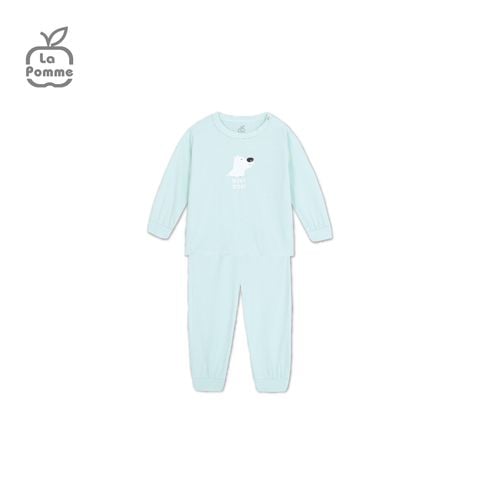  Bộ dài tay La Pomme Chú chó trắng Tommy - Xanh 