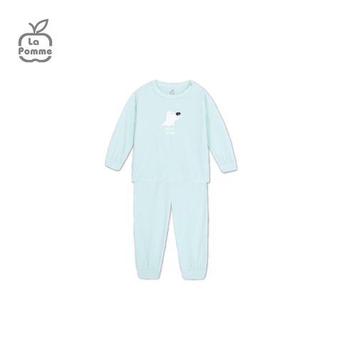  Bộ dài tay La Pomme Chú chó trắng Tommy - Hồng cam 