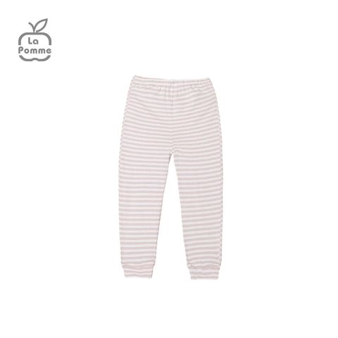  SL231 Bộ dài tay phối yếm kẻ La Pomme - Hồng 