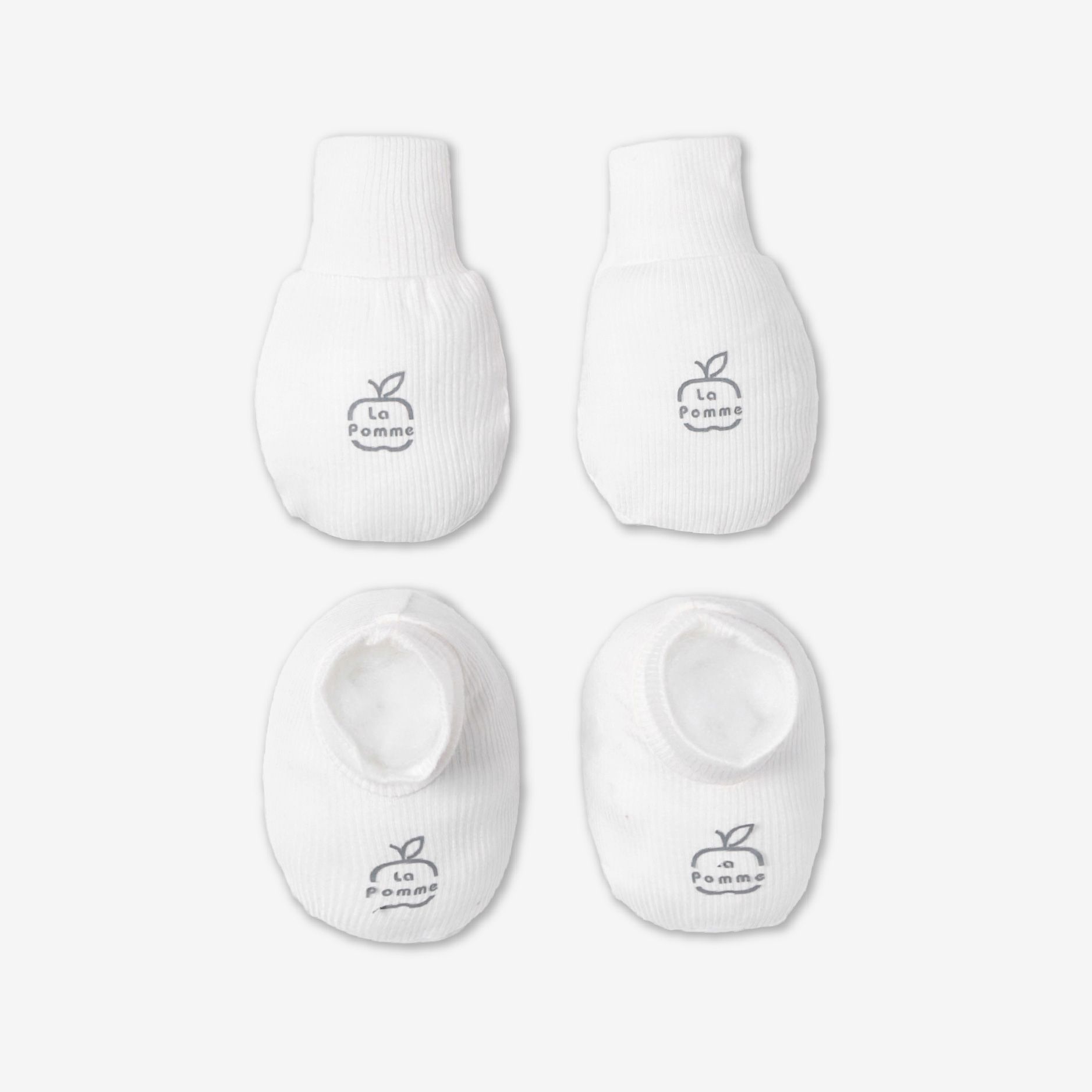  Set bao tay bao chân sơ sinh La Pomme Gấu và cá nhỏ 