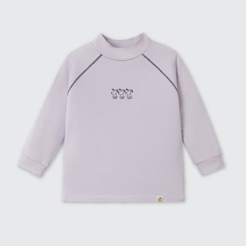  Áo Cổ 3cm La Pomme giữ nhiệt ba chú cún 