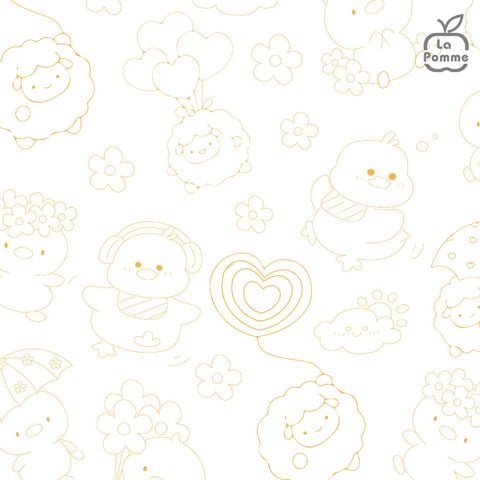  Bộ cộc tay La Pomme Cùng bé tô màu 