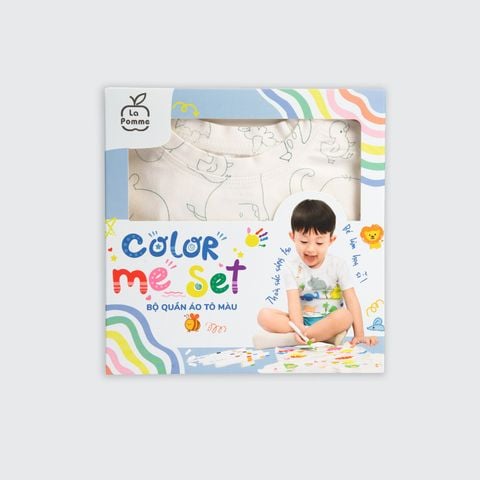  Bộ cộc tay La Pomme Cùng bé tô màu 