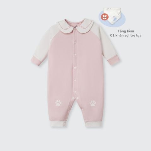  Body dài tay La Pomme cổ cách điệu ngộ nghĩnh 