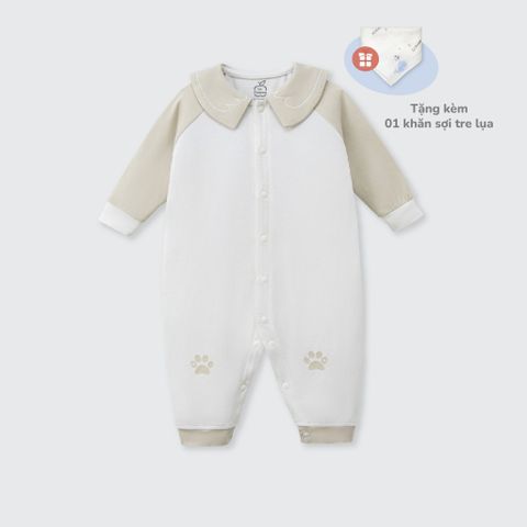  Body dài tay La Pomme cổ cách điệu ngộ nghĩnh 