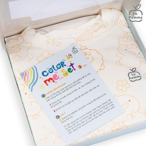  Bộ cộc tay La Pomme Cùng bé tô màu 