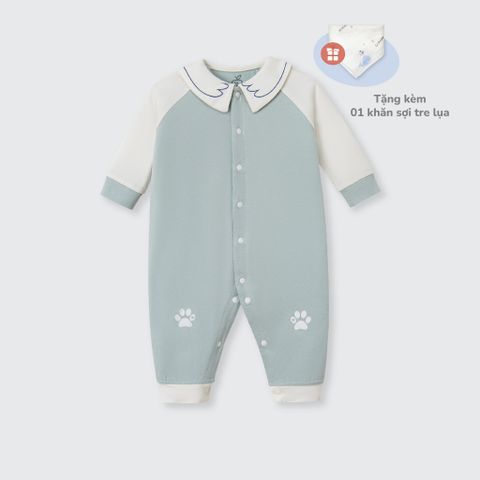  Body dài tay La Pomme cổ cách điệu ngộ nghĩnh 