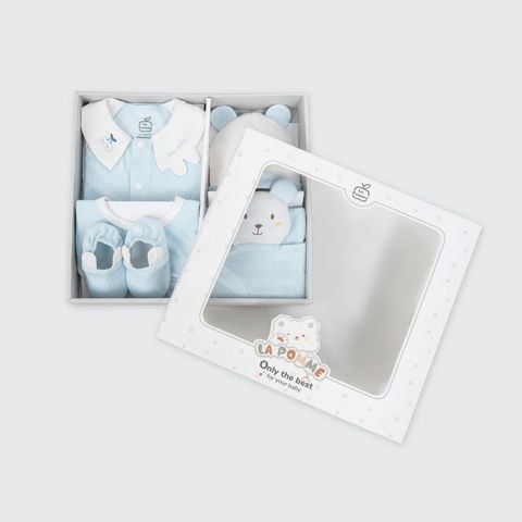  Set quà tặng sơ sinh La Pomme Gấu Cherry - Bộ quần áo rời 