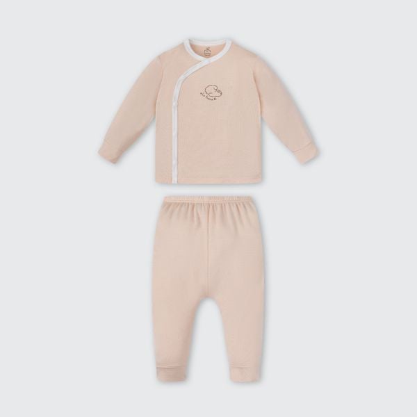  Bộ Dài Tay La Pomme Cúc lệch Puppy 