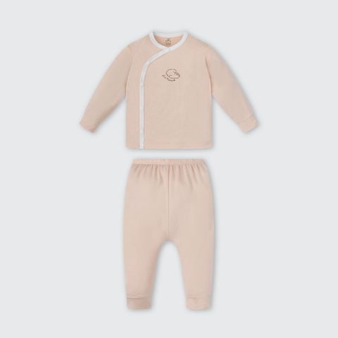  Bộ Dài Tay La Pomme Cúc lệch Puppy 