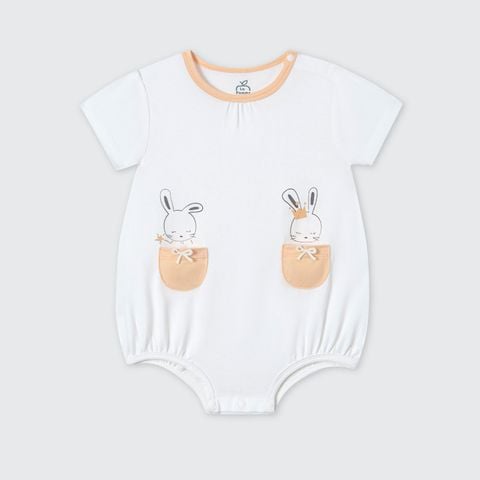  Body cộc tay La Pomme Bèo nhún phối màu 