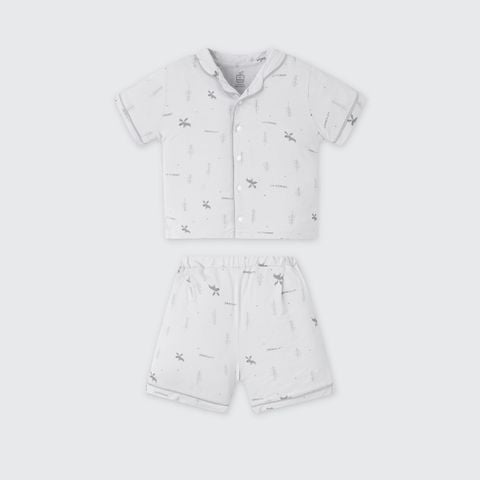  Bộ cộc tay Pyjama La Pomme Hươu nhỏ 