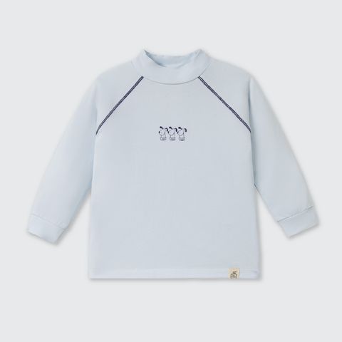  Áo Cổ 3cm La Pomme giữ nhiệt ba chú cún 