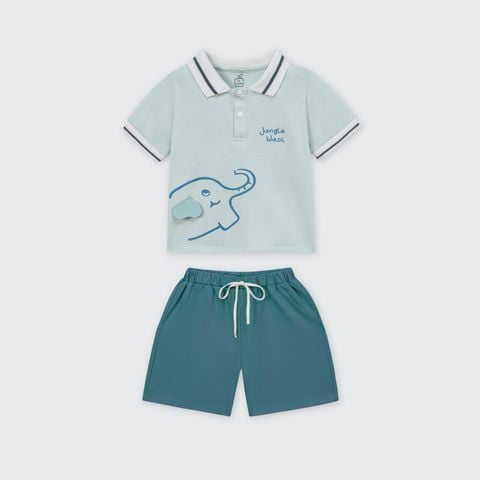  Bộ cộc tay polo La Pomme nét vẽ sáng tạo 