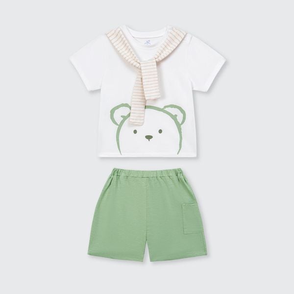  Bộ cộc tay La Pomme Funny Baby 