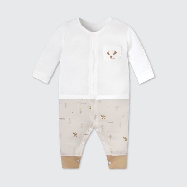  Bộ body liền dài tay La Pomme Hươu con dễ thương 