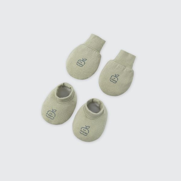  Set bao tay bao chân sơ sinh La Pomme cừu bông năng động 