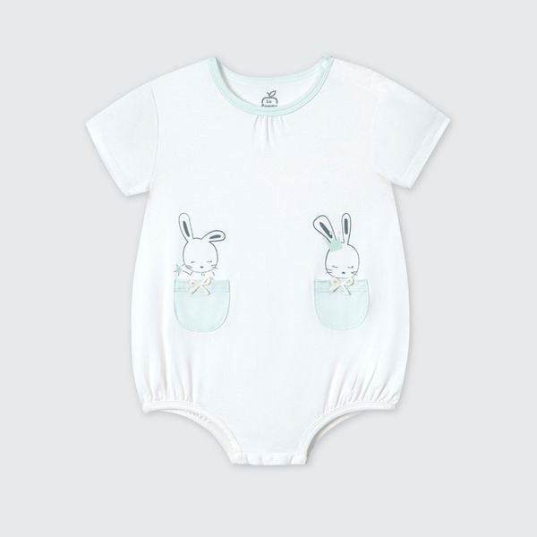  Body cộc tay La Pomme Bèo nhún phối màu 