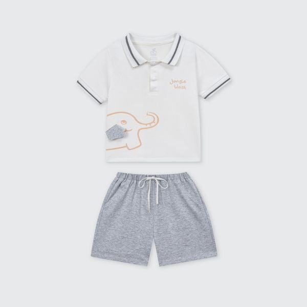  Bộ cộc tay polo La Pomme nét vẽ sáng tạo 