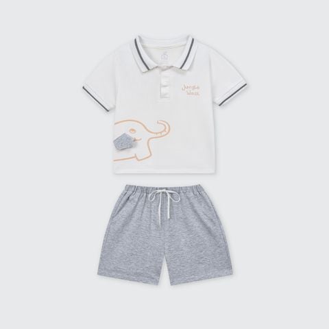  Bộ cộc tay polo La Pomme nét vẽ sáng tạo 