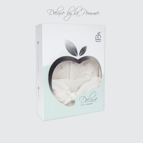  Bộ dài tay kèm băng đô La Pomme Deluxe Hoa nhí xinh xắn 