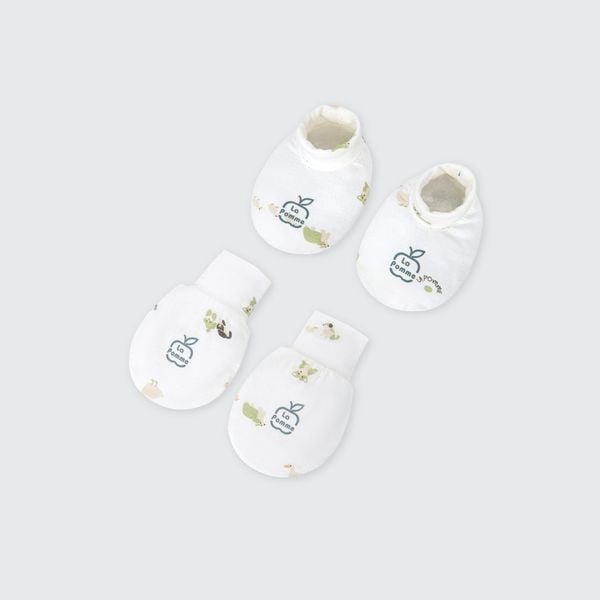  Set bao tay bao chân sơ sinh La Pomme Nông trại vui nhộn 