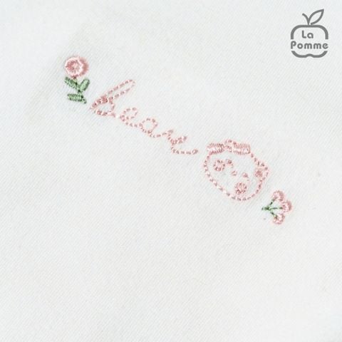  Bộ dài tay cúc giữa La Pomme gấu nhỏ 