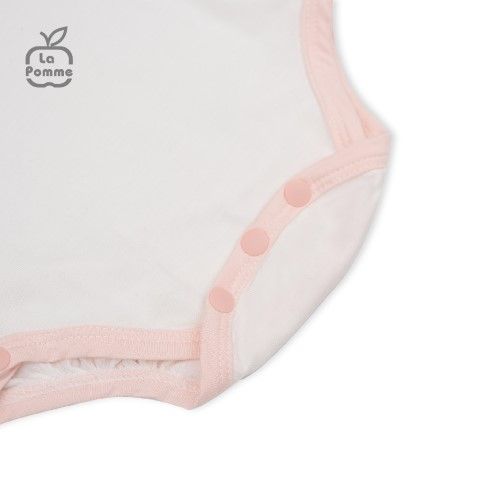  Body chip dài tay La Pomme Petit - Trắng 