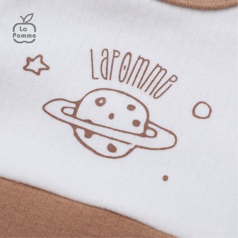  Bộ Dài Tay La Pomme Cúc Giữa Fun Galaxy - Ghi 