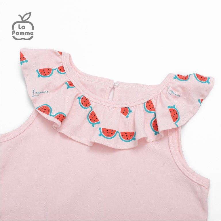  Bộ cộc tay La Pomme Baby Girl - Trắng 