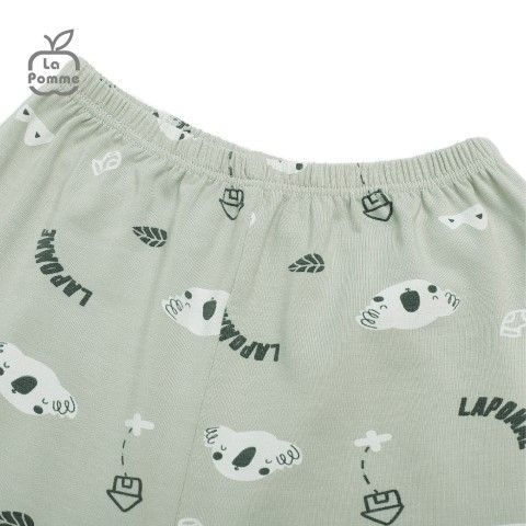  Bộ dài tay La Pomme cúc lệch Koala tinh nghịch - Ghi 