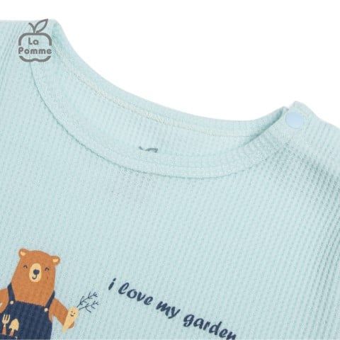  Bộ Cộc Tay La Pomme Thợ làm vườn gấu nâu - Xanh 