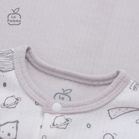  Bộ Dài Tay La Pomme Cúc Giữa Fun Galaxy - Nâu 