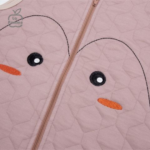  Túi ngủ sơ sinh La Pomme kín chân - Vàng 