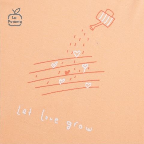  Bộ cộc tay La Pomme gieo mầm yêu thương - Cam 