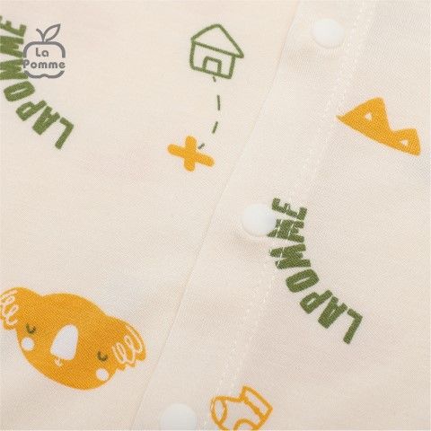  Bộ dài tay La Pomme cúc lệch Koala tinh nghịch - Ghi 