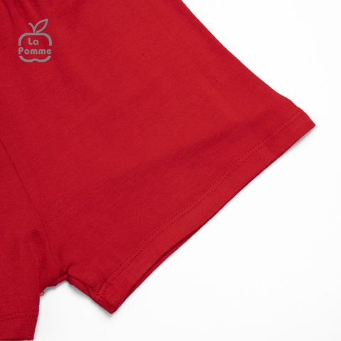  Bộ cộc tay La Pomme Teddy Bear - Đỏ 