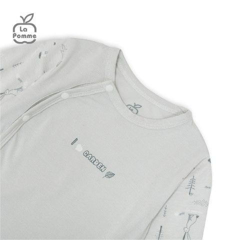  Body chip dài tay La Pomme Petit - Trắng 