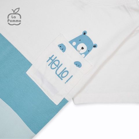  Bộ cộc tay La Pomme Hello Little Bear - Nâu 