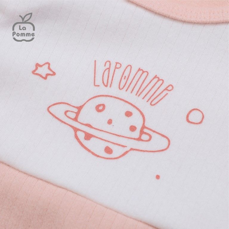  Bộ Dài Tay La Pomme Cúc Giữa Fun Galaxy - Nâu 