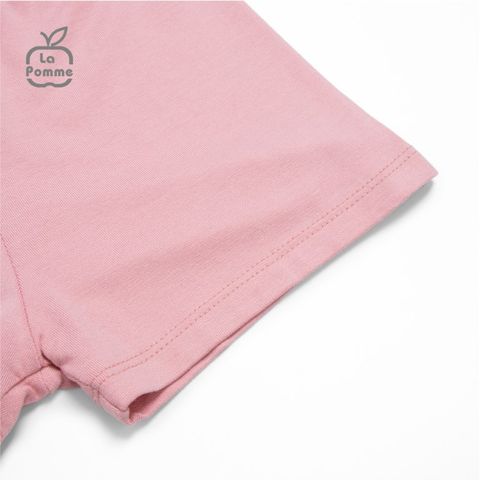  Bộ cộc tay La Pomme Teddy Bear - Hồng đỏ 