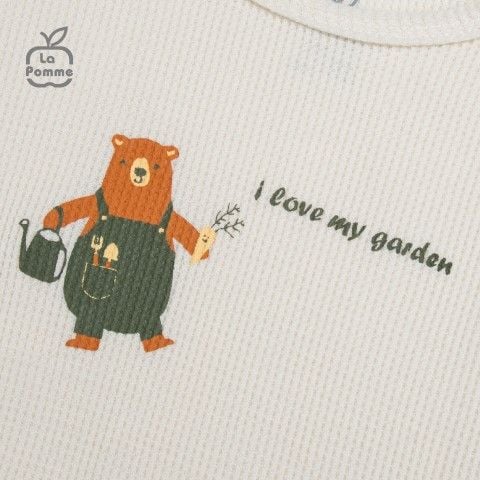  Bộ Cộc Tay La Pomme Thợ làm vườn gấu nâu - Xanh 