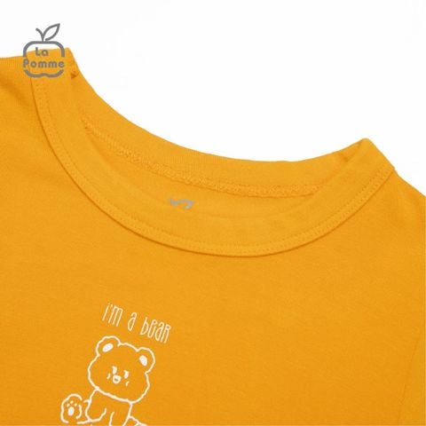  Bộ cộc tay La Pomme Teddy Bear - Tím than 